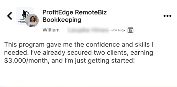 Testimonial from John