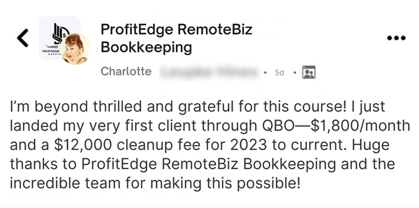 Testimonial from Pamela